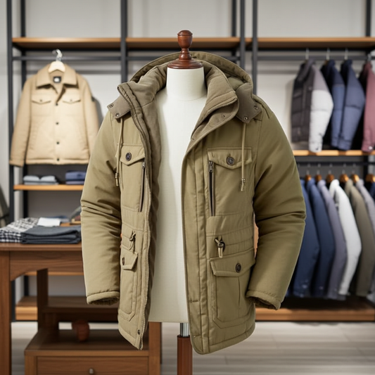 Veste à Capuche Doublure en Laine et Poches - WinPlus